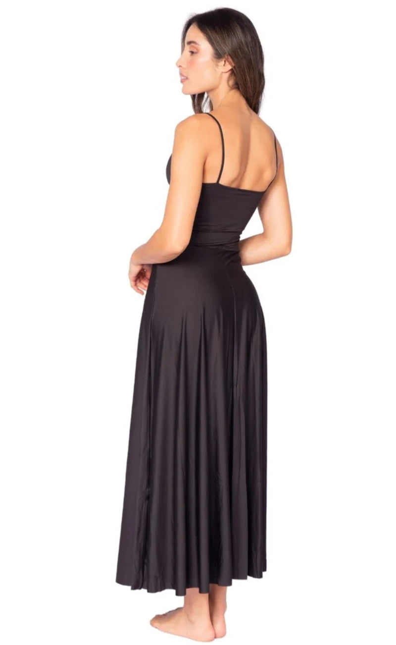 ANA BLACK LONG DRESS