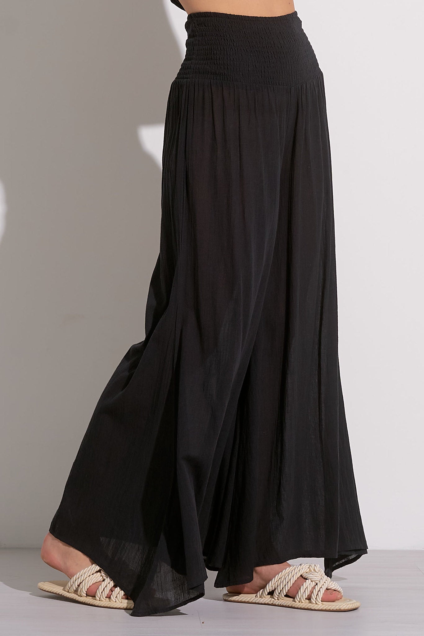 BLACK PANTS PALAZZO