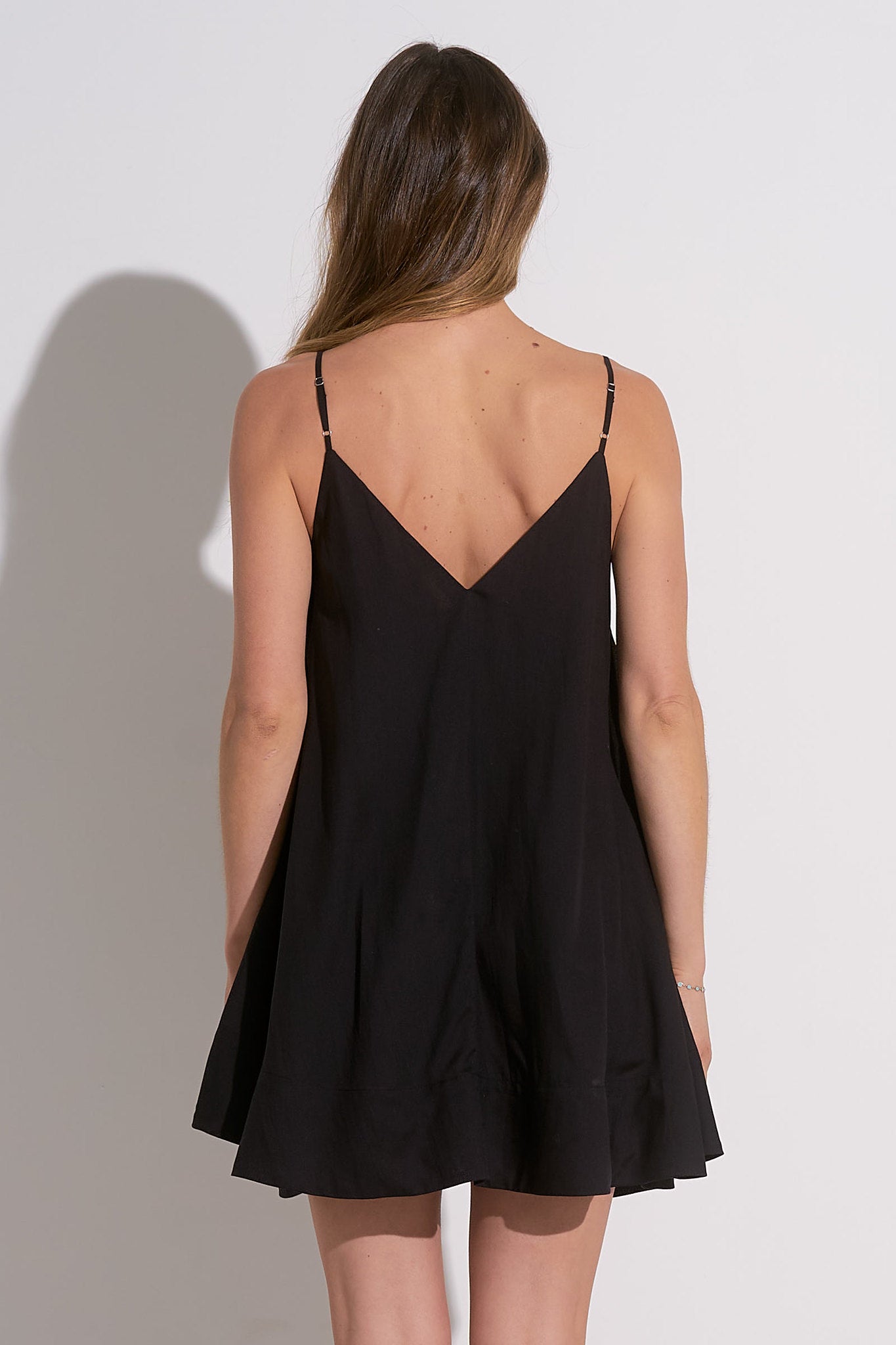 BLACK DRESS SPAG STRAPS