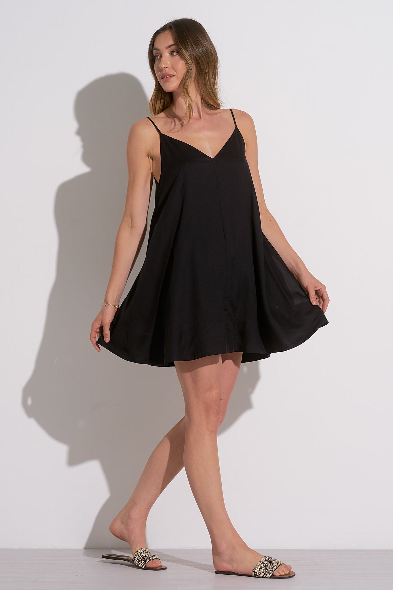 BLACK DRESS SPAG STRAPS