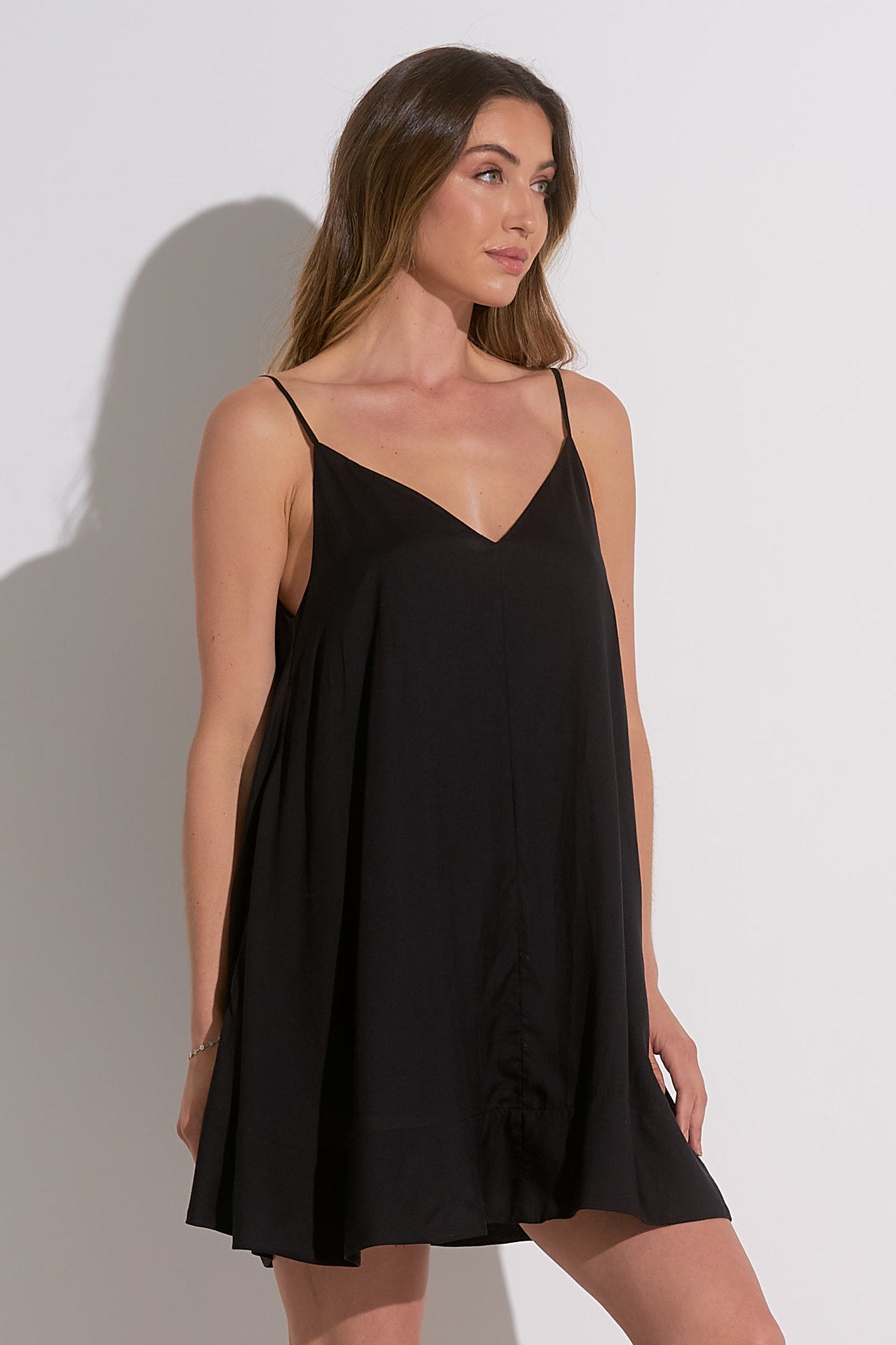 BLACK DRESS SPAG STRAPS