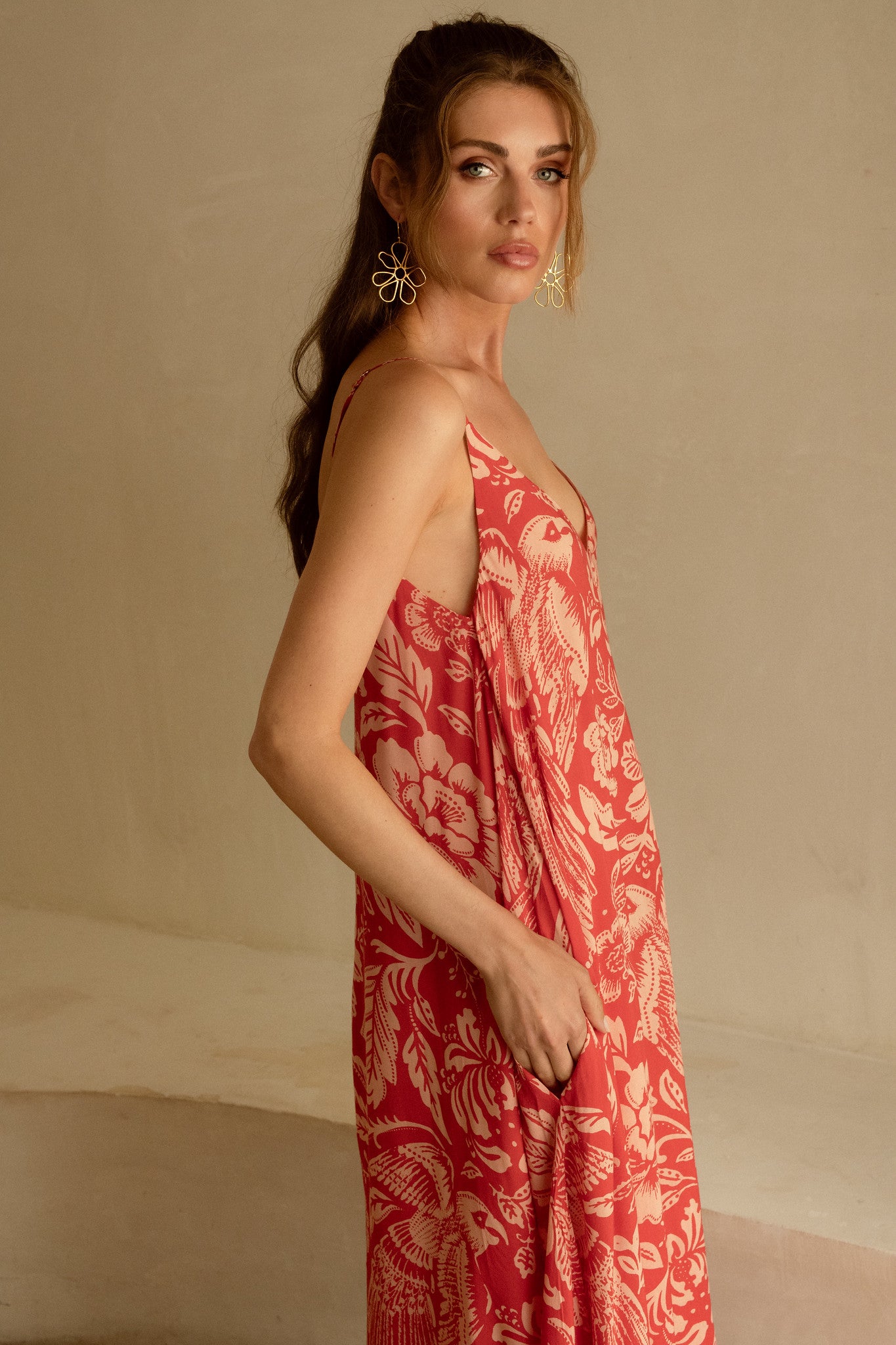 RED MALDIVES DRESS