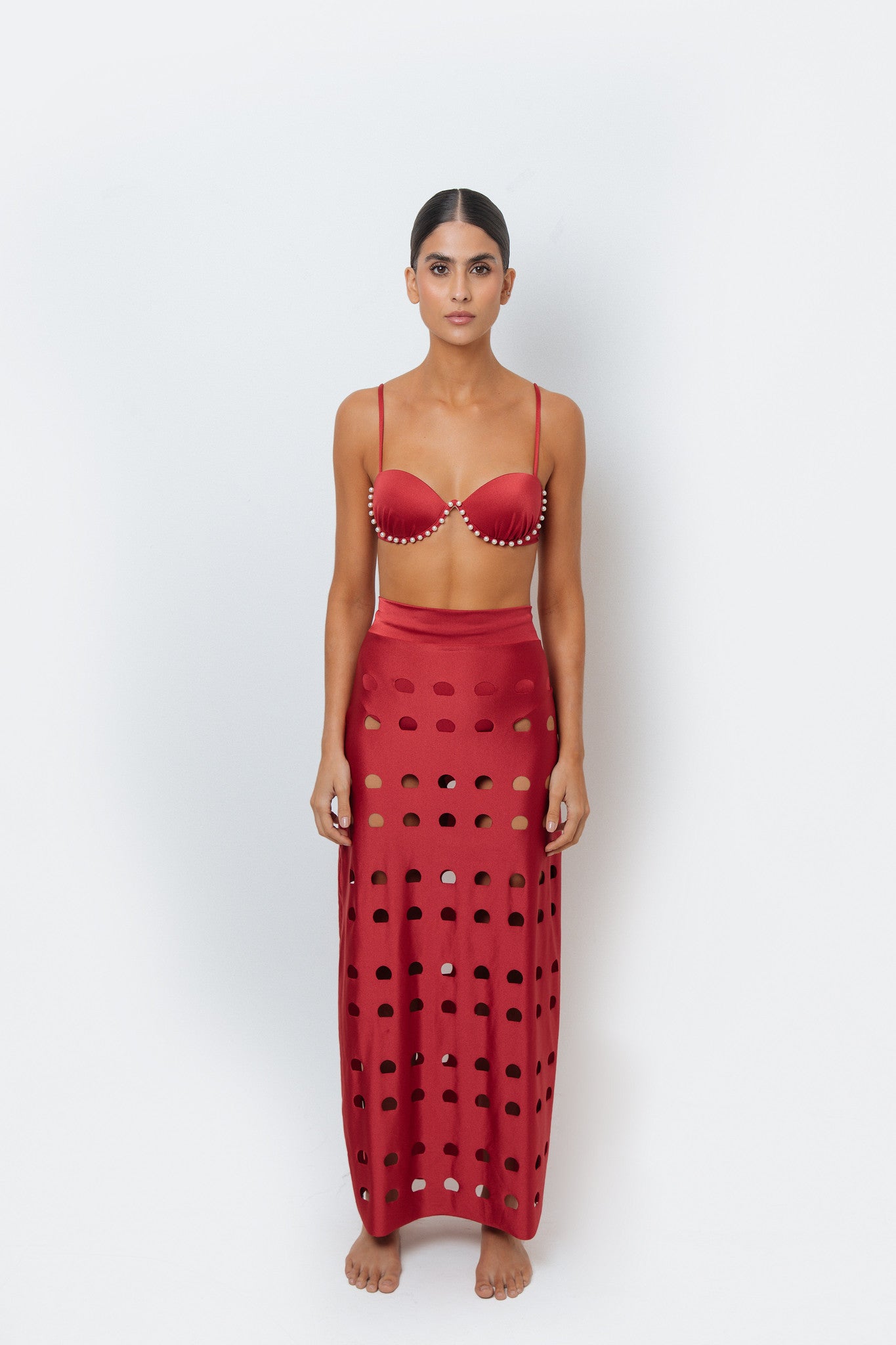 FILIPA GRANATE SKIRT