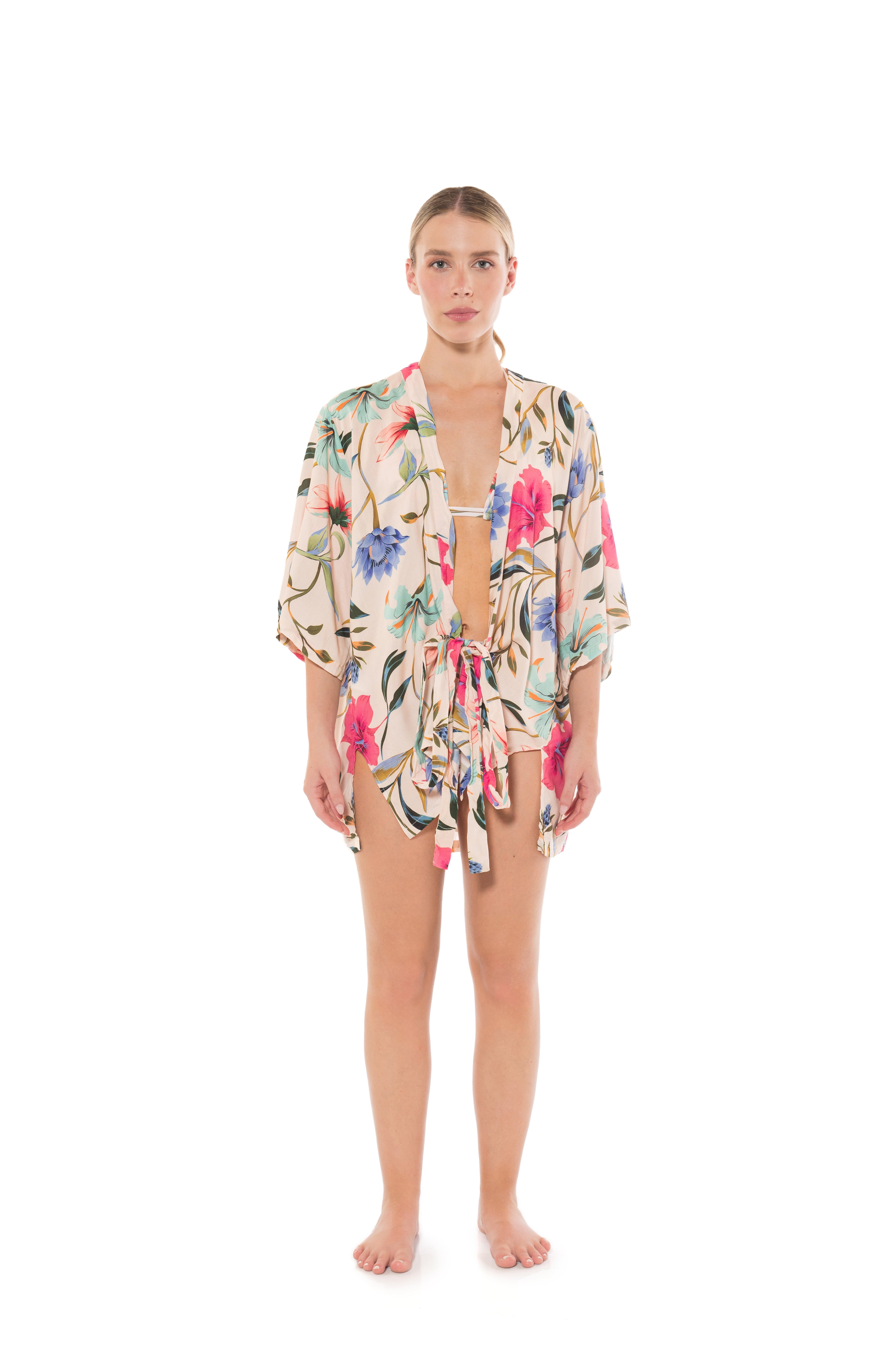 SOLEY FLORAL KIMONO