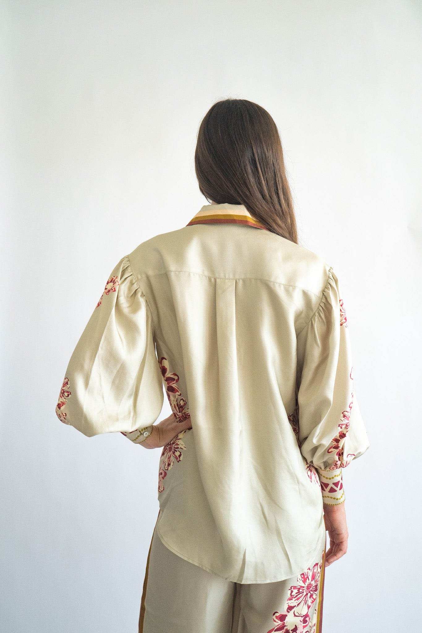 SILK SHIRT FLOWER TIGER