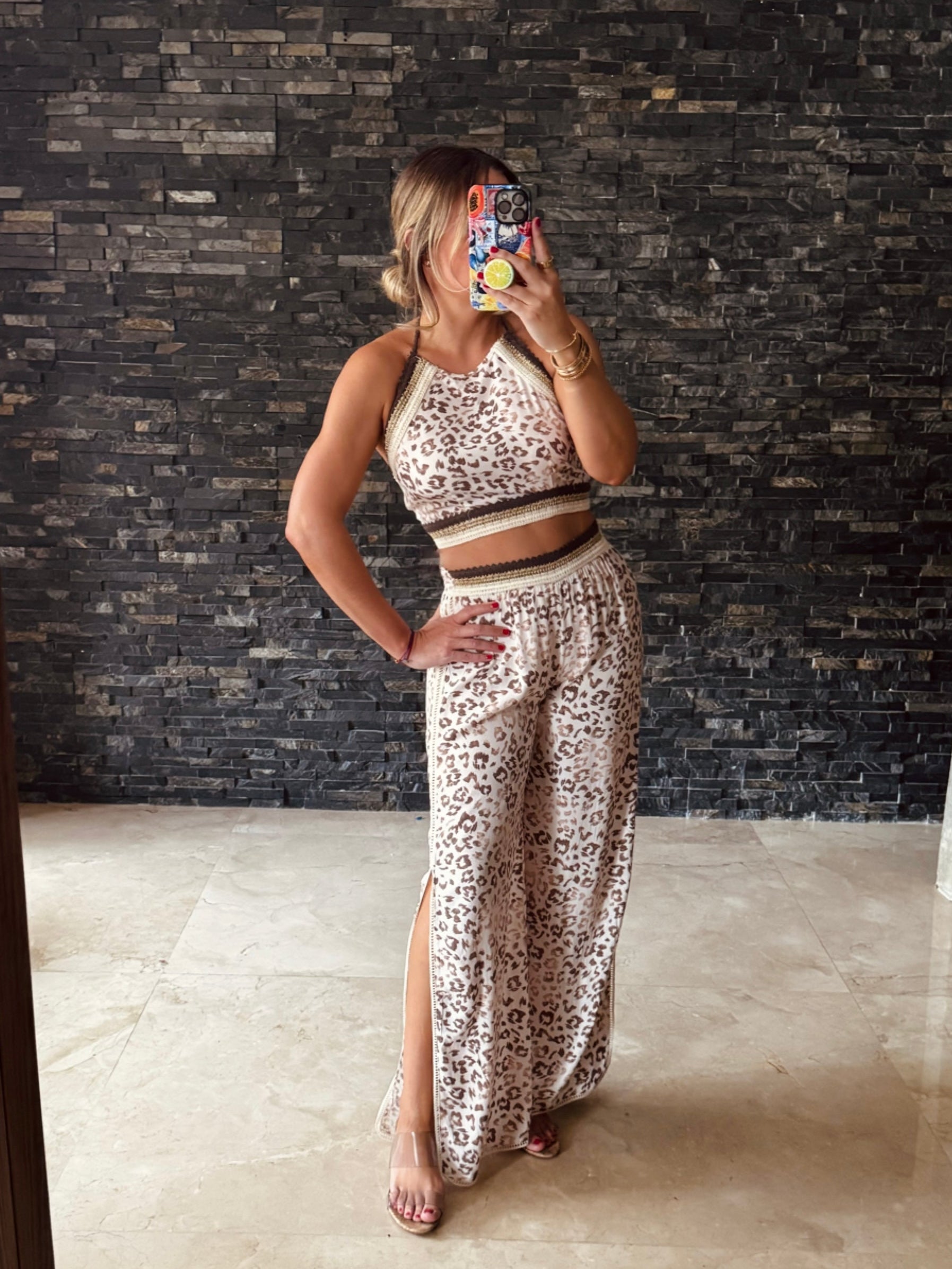 LEOPARD PRINTED SET