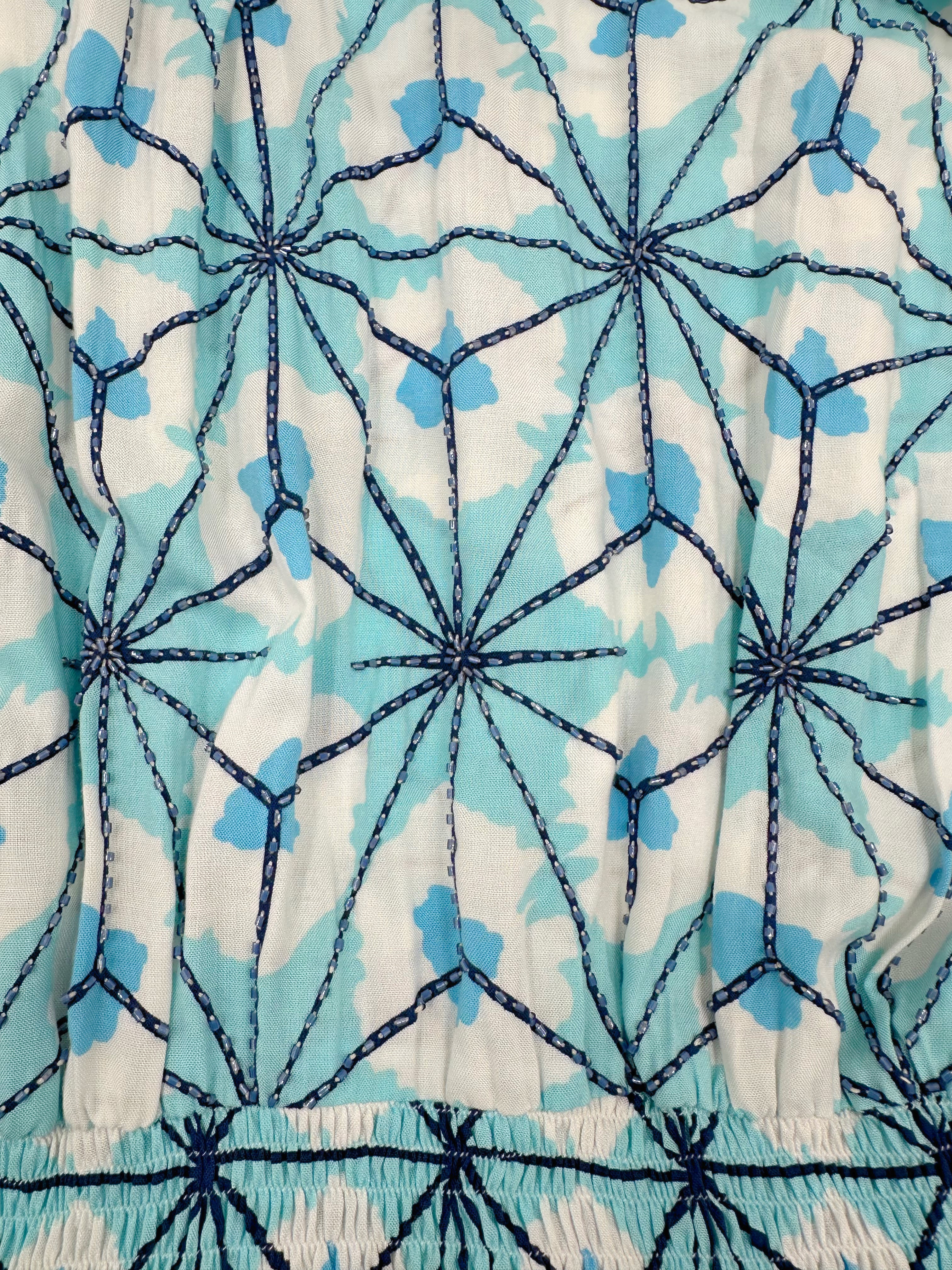 SPRING ALEXA LONG DRESS BLUE