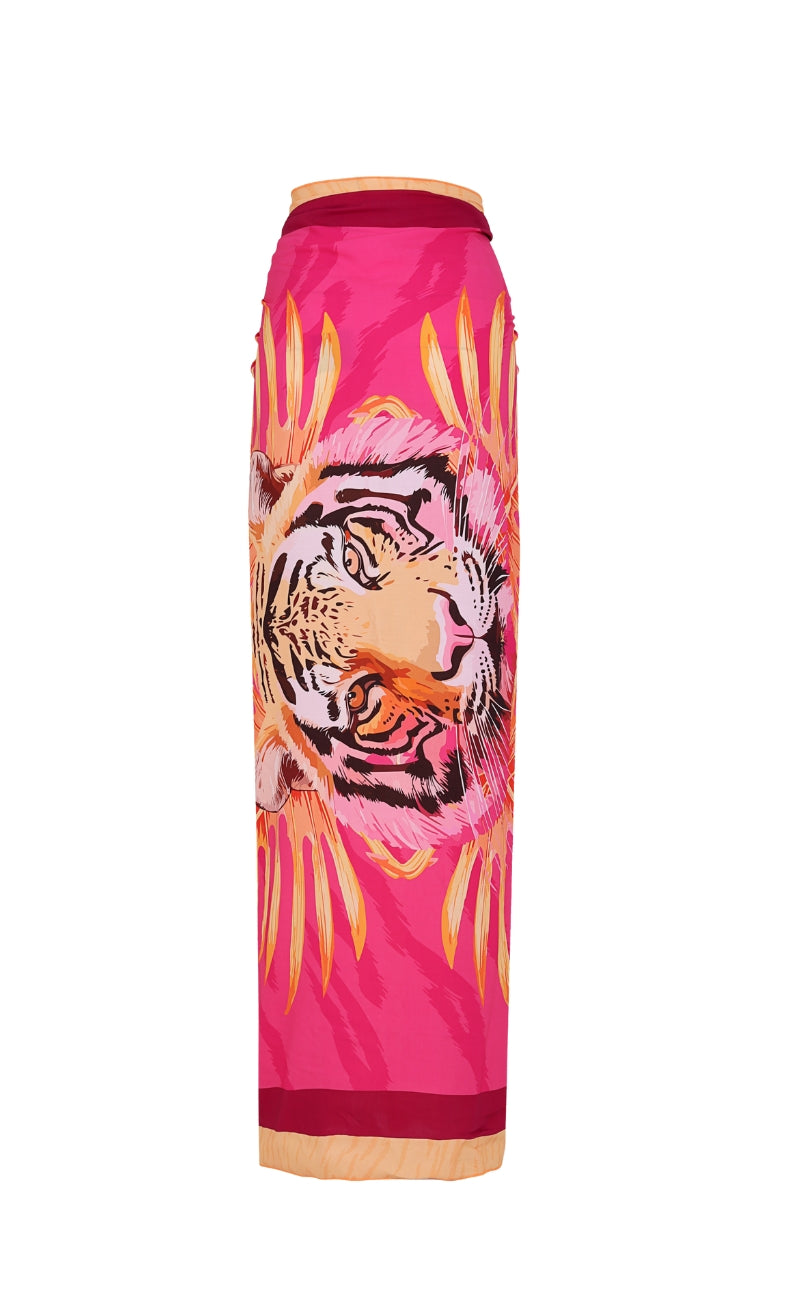 FUCSIA TIGER SARONG