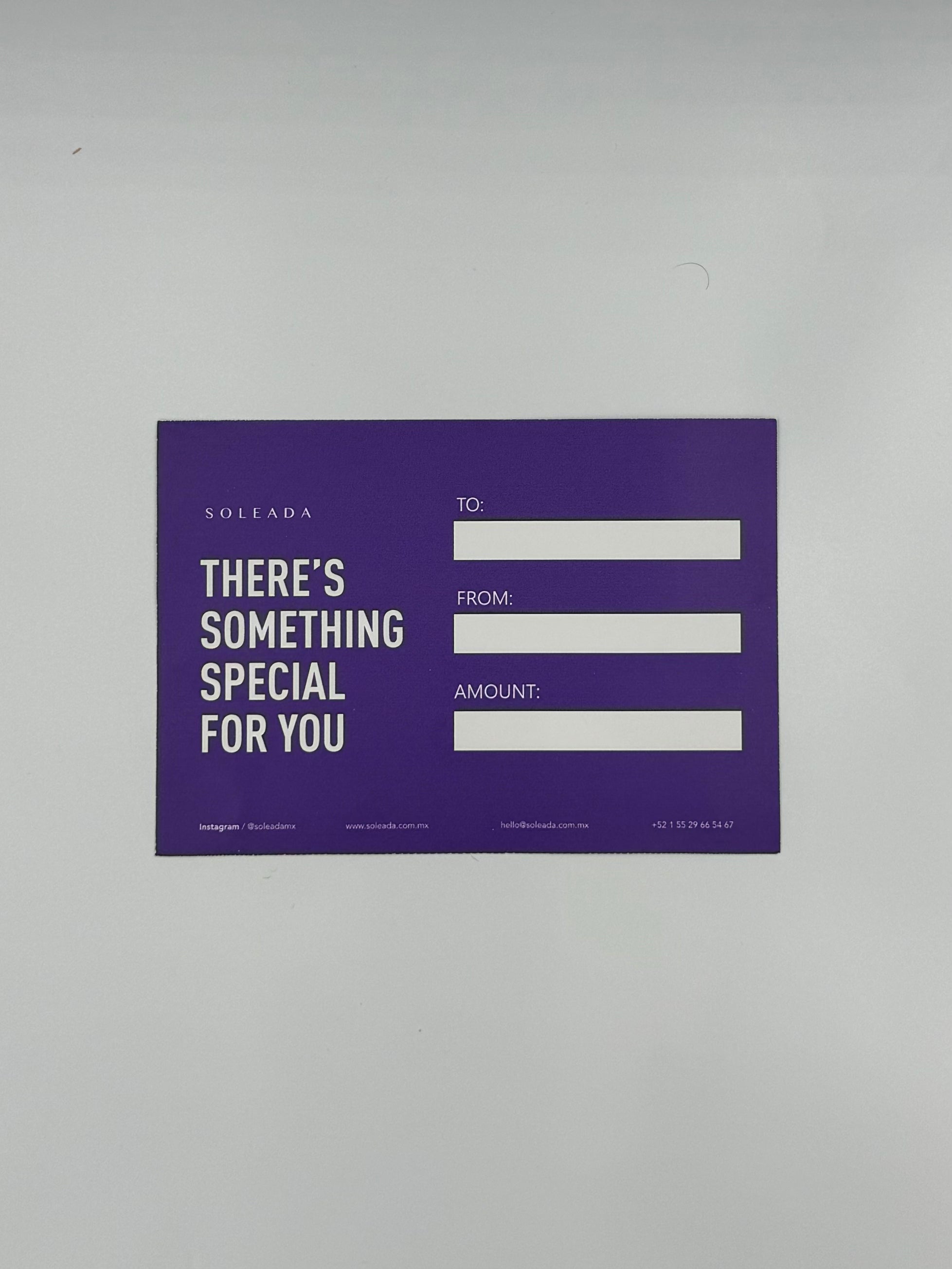 GIFT CARD SOLEADA