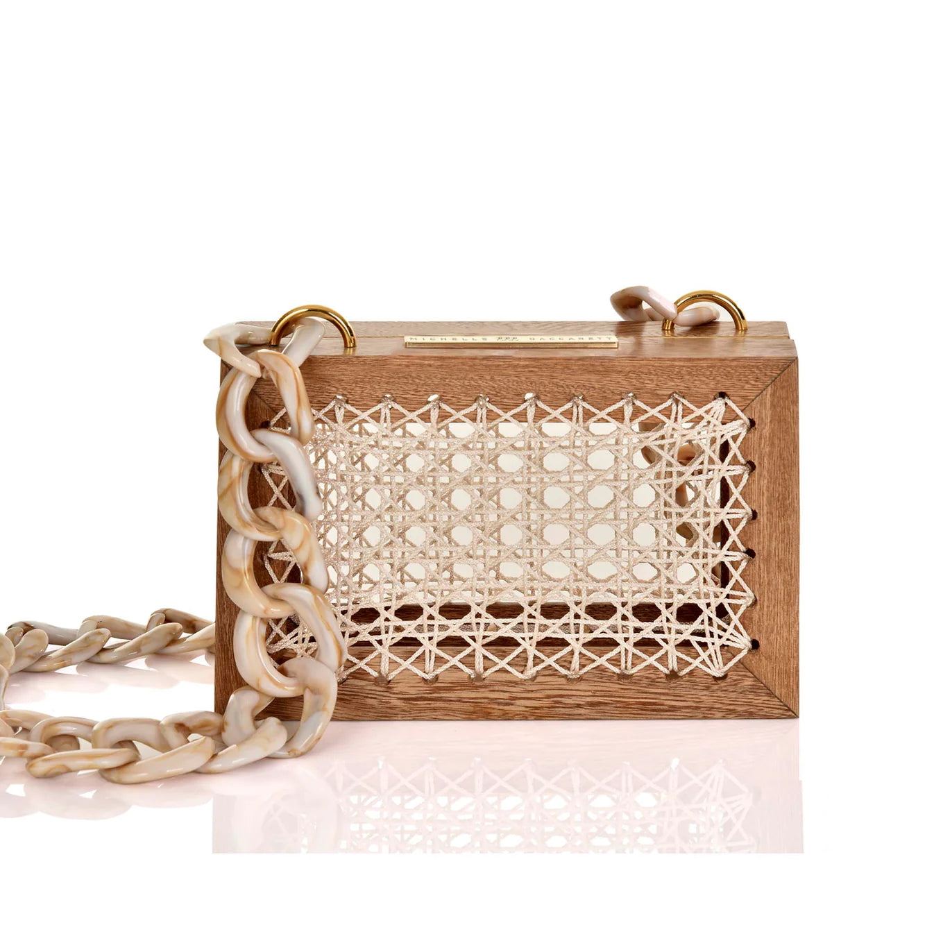 MAXI ROSE NATURAL WHITE BAG