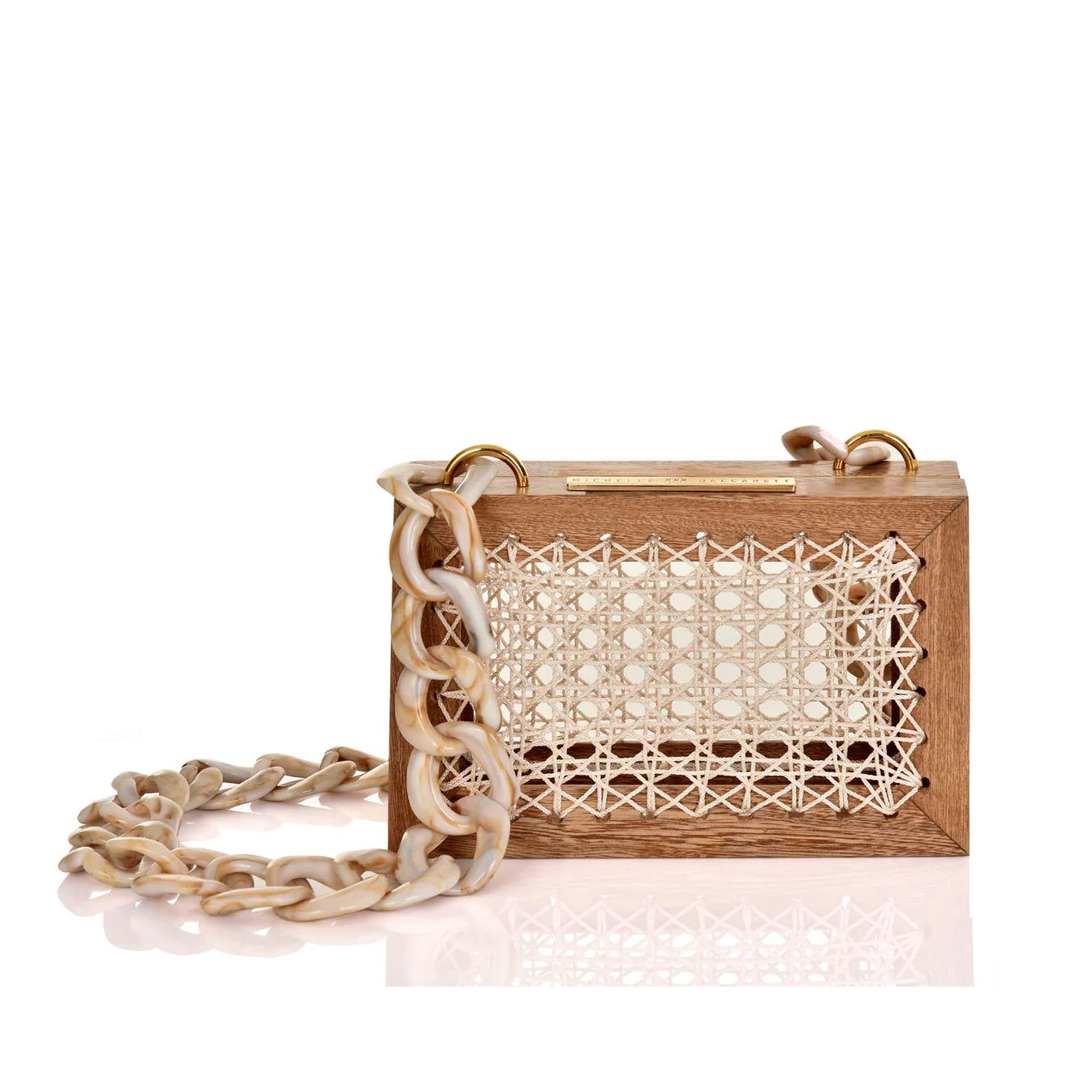 MAXI ROSE NATURAL WHITE BAG