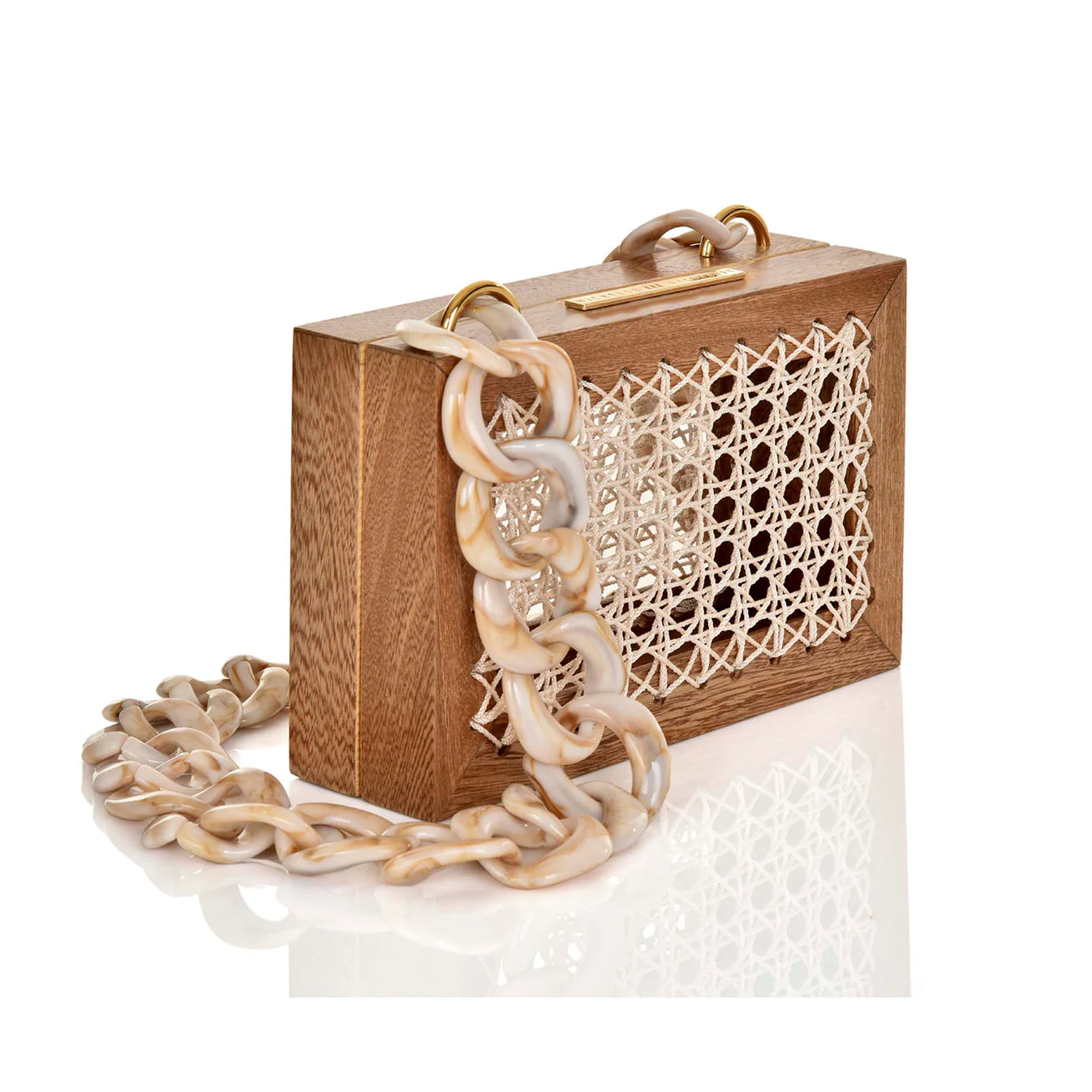 MAXI ROSE NATURAL WHITE BAG