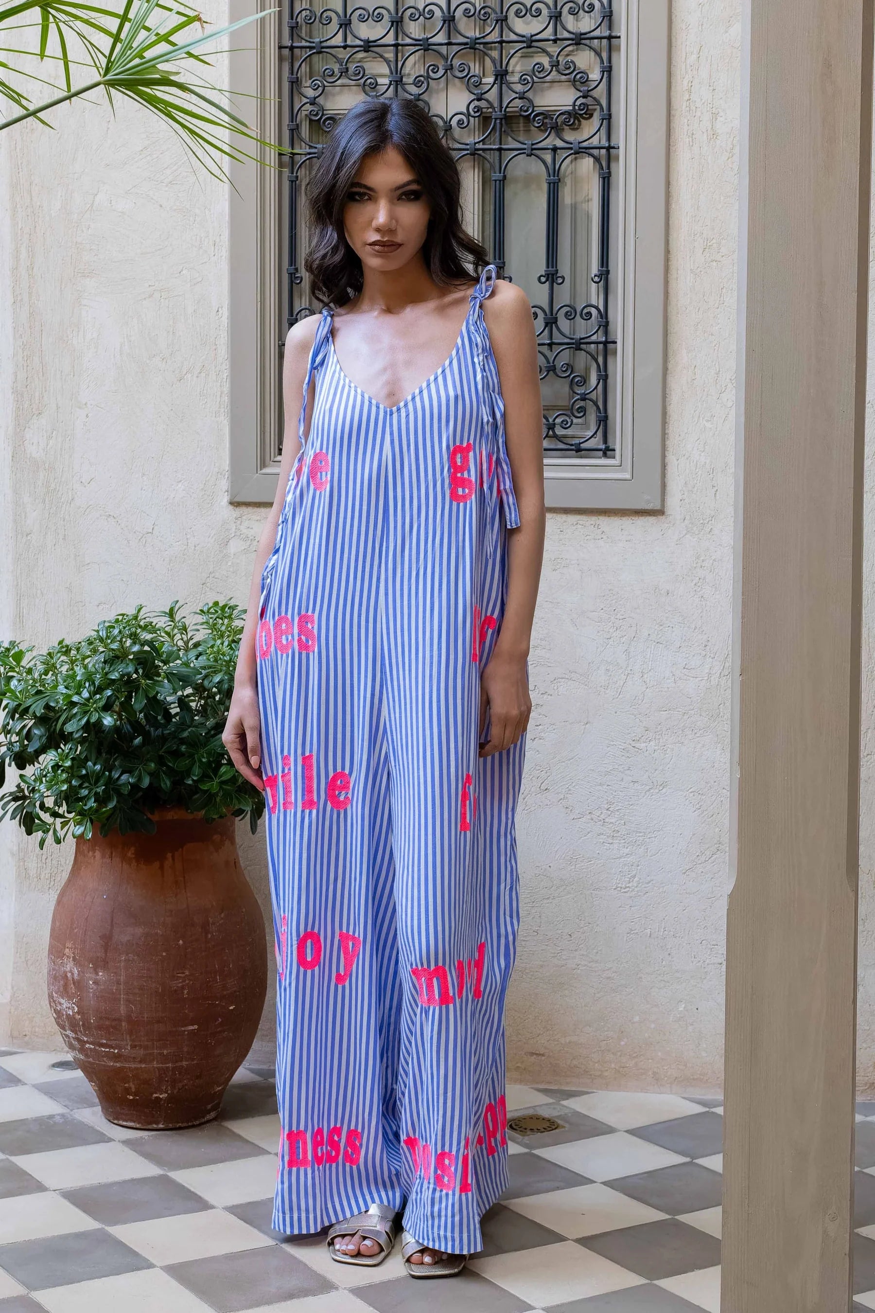 SIENTO BIS BLUE JUMPSUIT