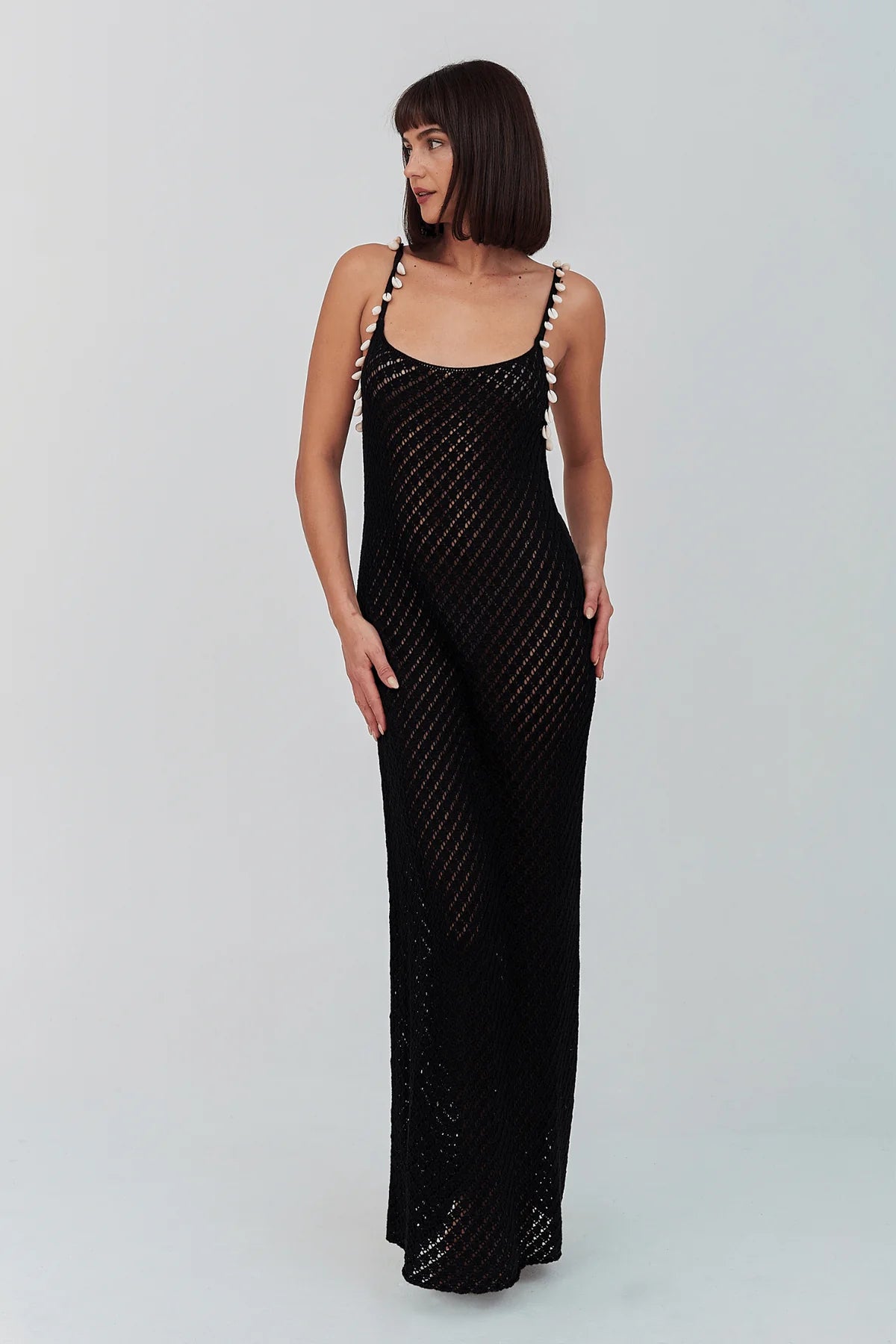 PUKA SHELL CROCHET DRESS