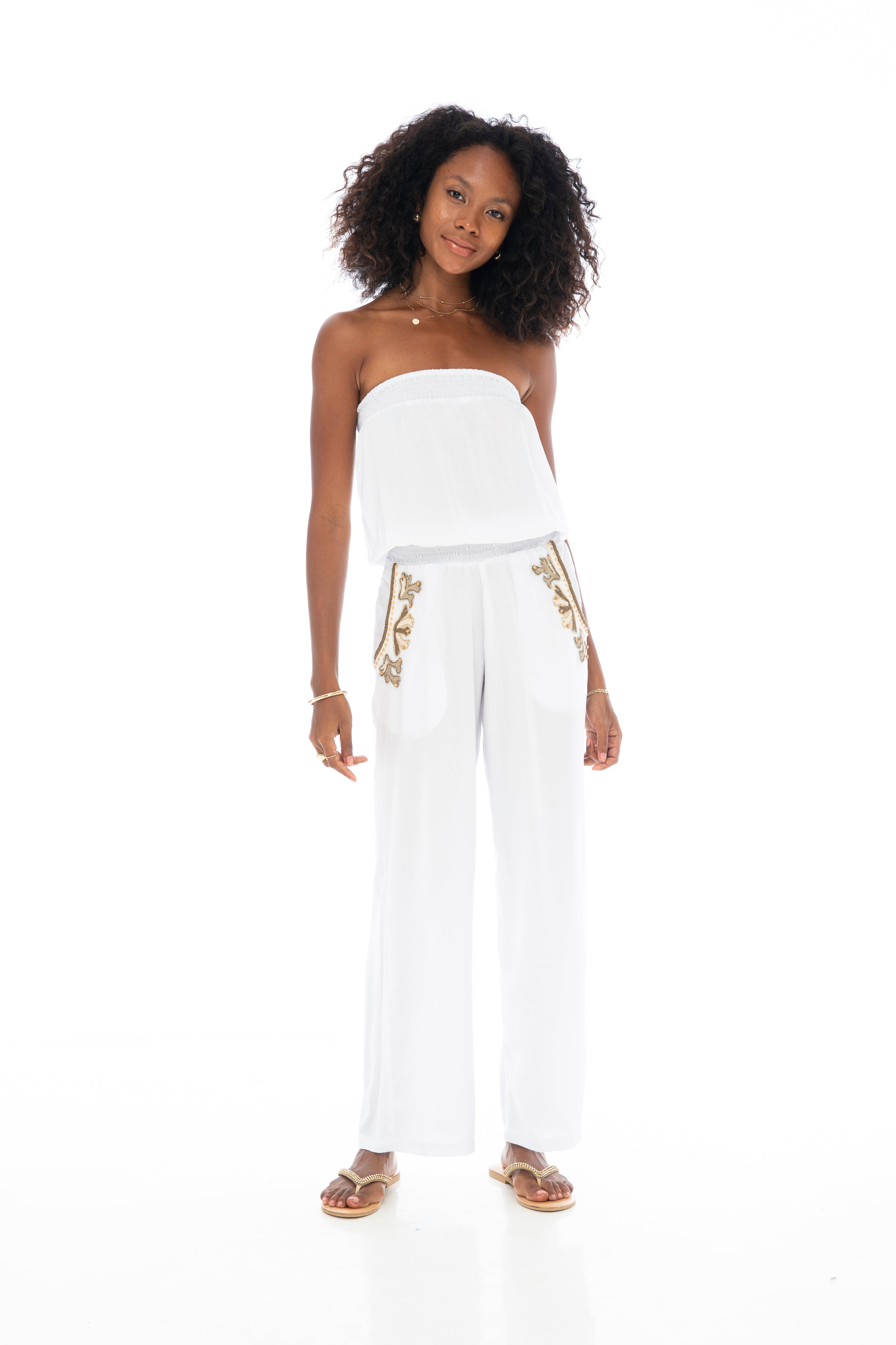 CORAL REEF JUMPSUIT WHITE