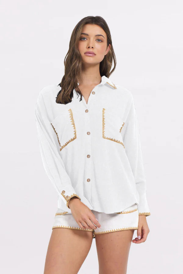 WHITE BUTTON SET